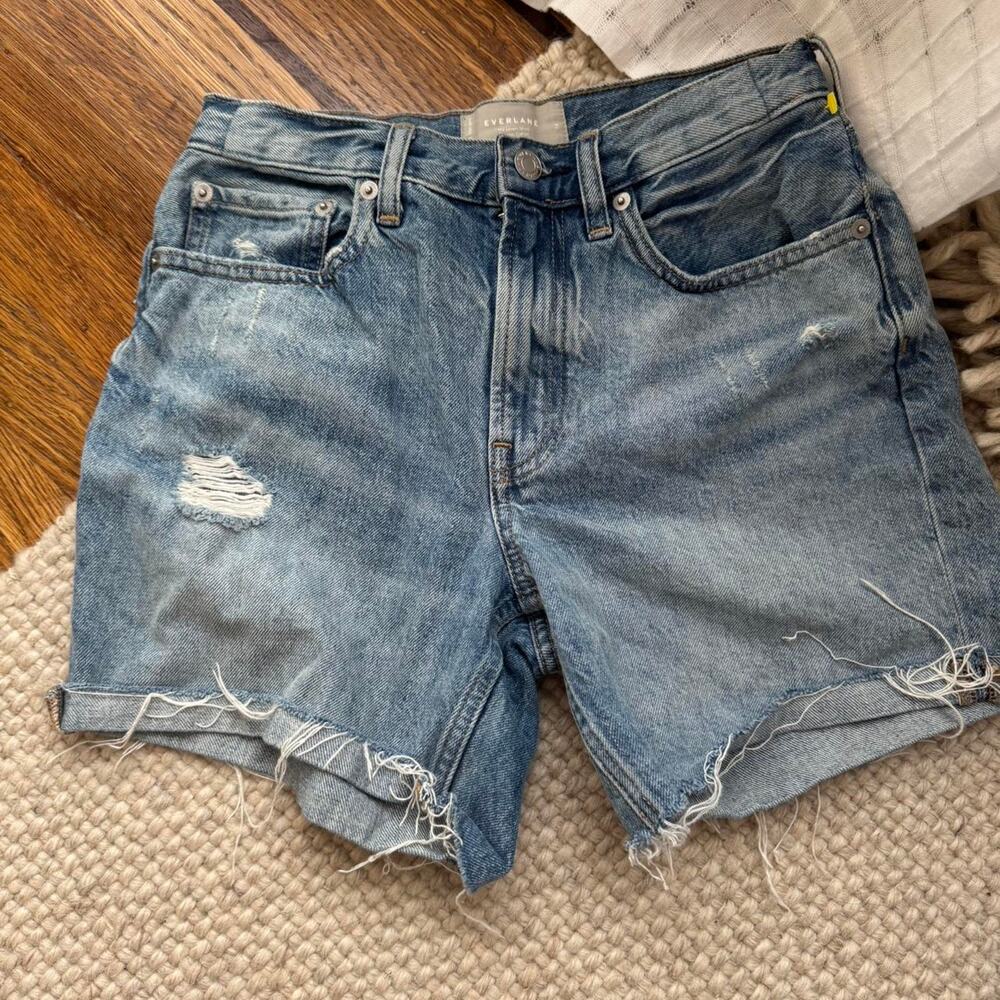 High waisted blue denim shorts denimshorts